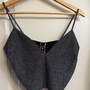 Windsor Black Glitter Top